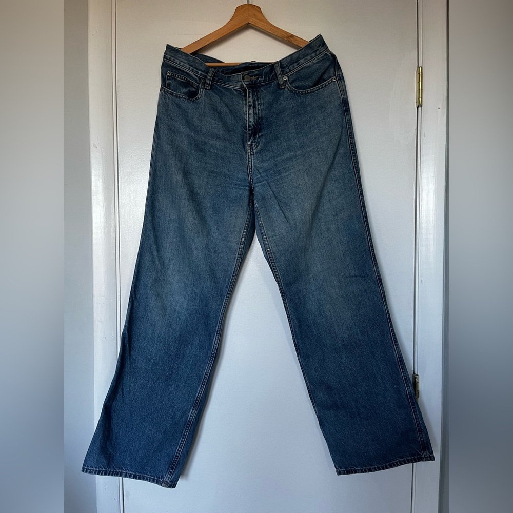 Uniqlo Boyfriend Jeans Blue Denim 28x31